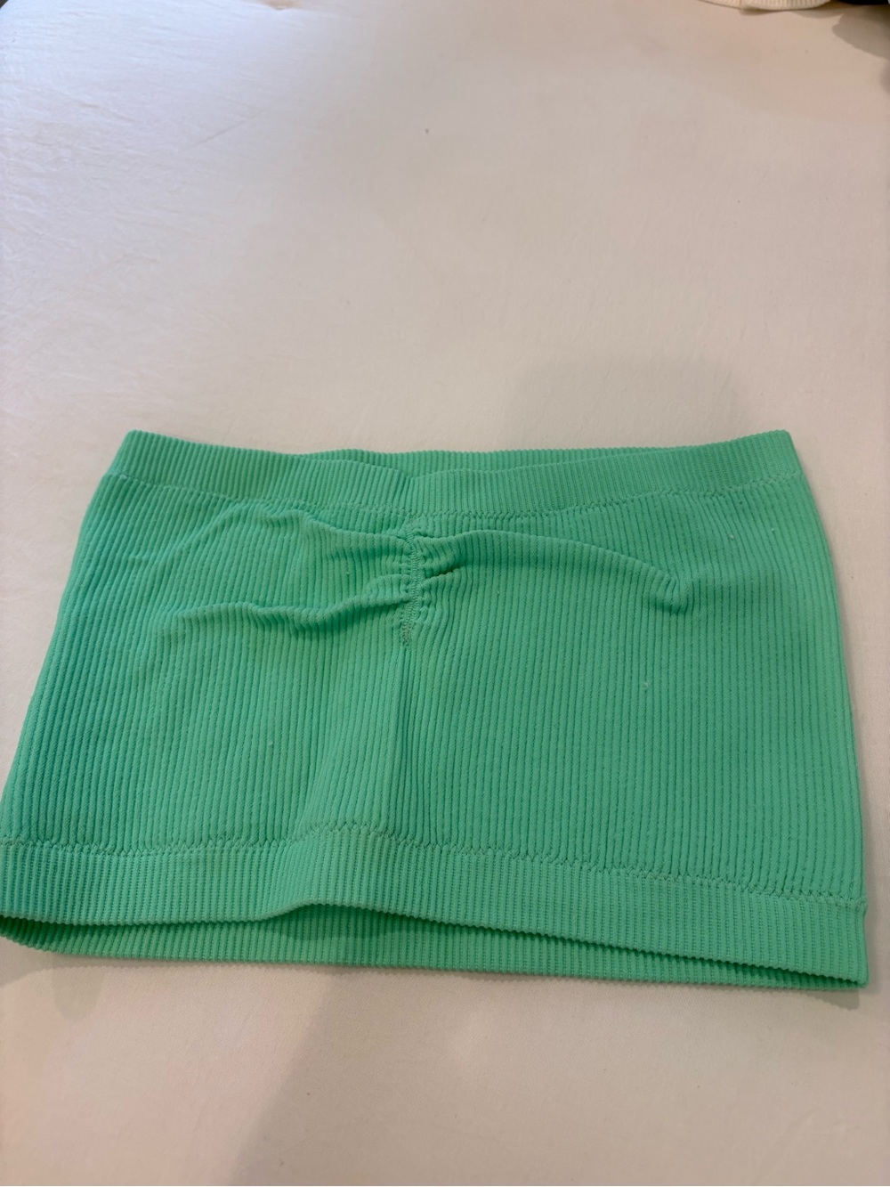 American Eagle Outfitters Mint Green Ribbed Crop Tube Top